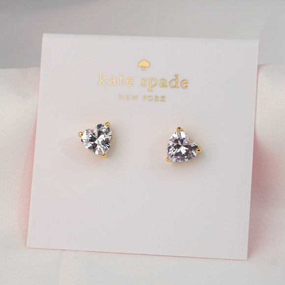 Kate Spade My Love Heart Studs Earrings + Dust Bag (Brand New)